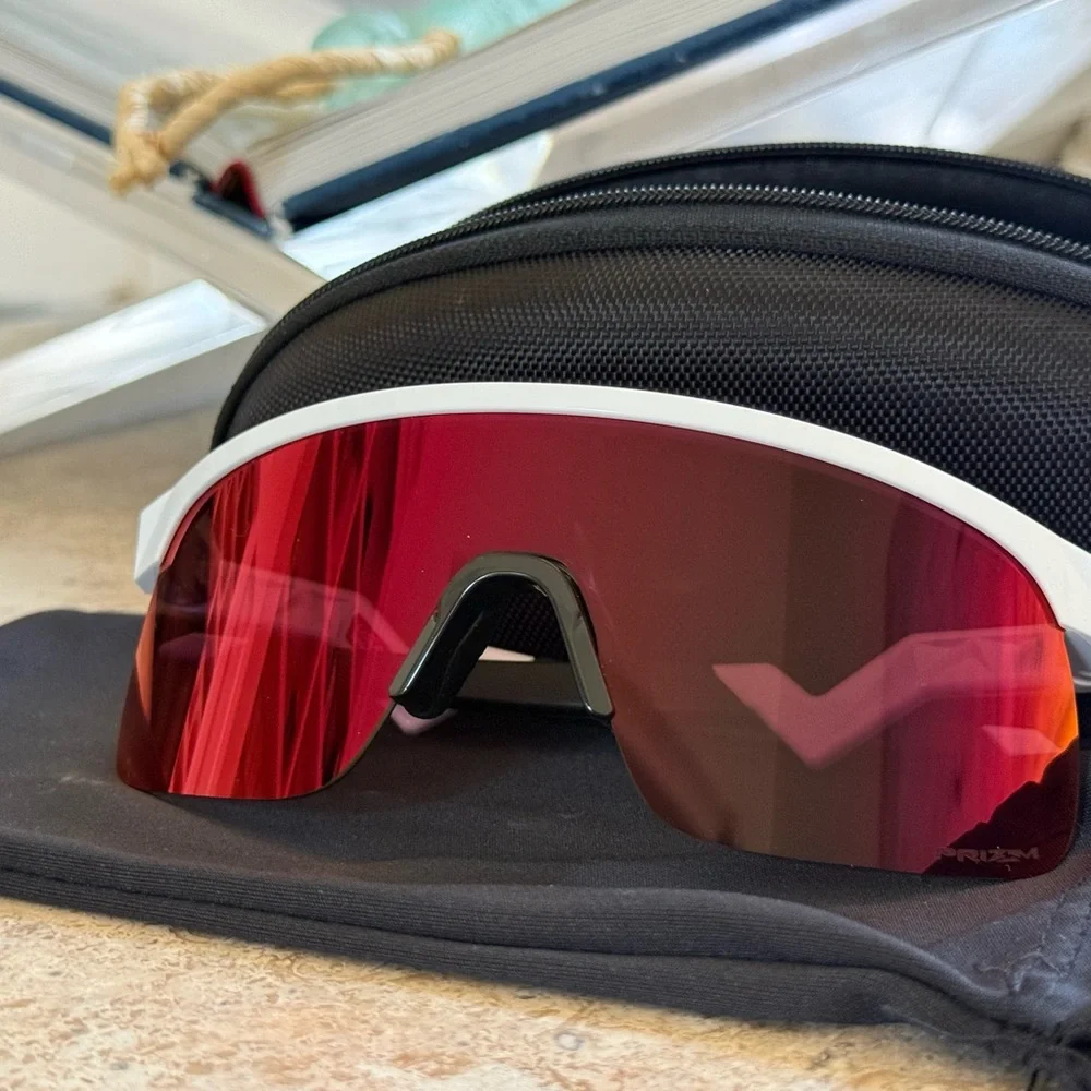 Oakley Kids Sunglasses - White Frame with Red Lens